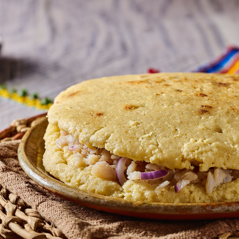 Arepa de Encebollado