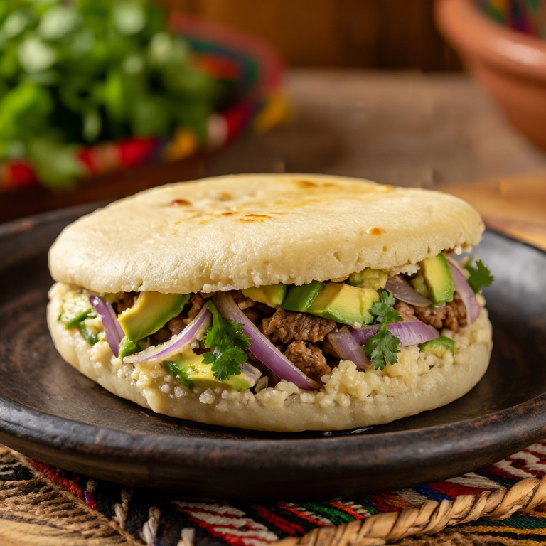 Arepa de Fritada Riobambeña
