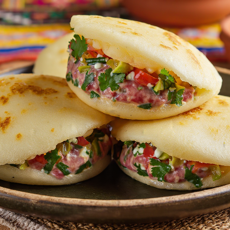 Arepa de Ceviche al Estilo Salinas