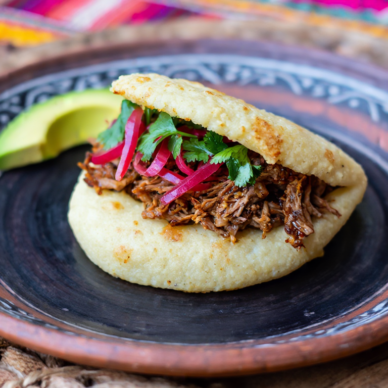 Arepa de Fritada Ecuatoriana