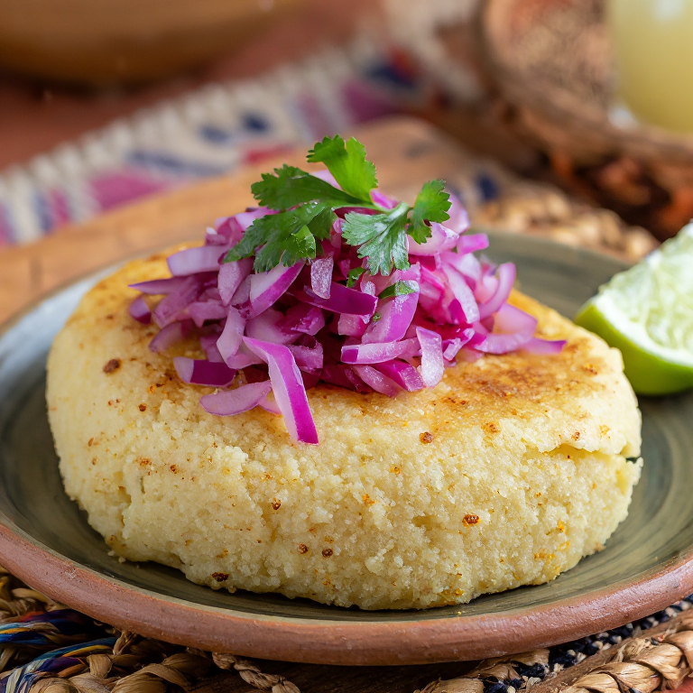 Arepa de Yuca y Encebollado (Arepa Costeña con Sabor a Santa Rosa)