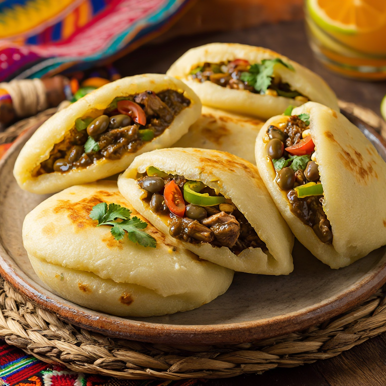 Arepa de Seco de Gallina: Fusión Ecuatoriana en Vinces