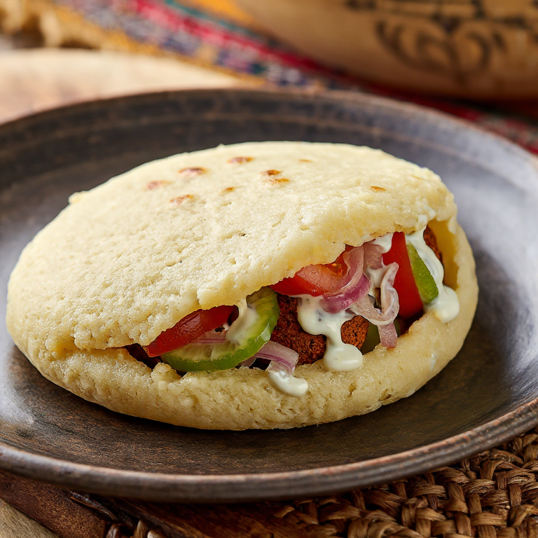 Arepa de Ta’amiya (Falafel Egipcio)