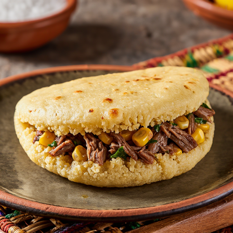Arepa Salvadoreña de Sopa de Pata
