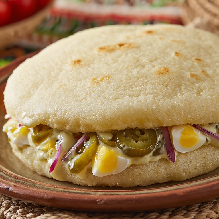 Arepa Estona de Sprat y Huevo (Kiluvõileib Arepa)