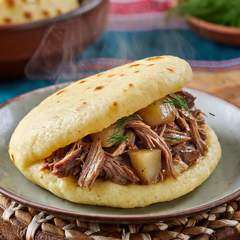 Arepa de Cordero Ahumado a la Feroesa (Ræst Kjøt)