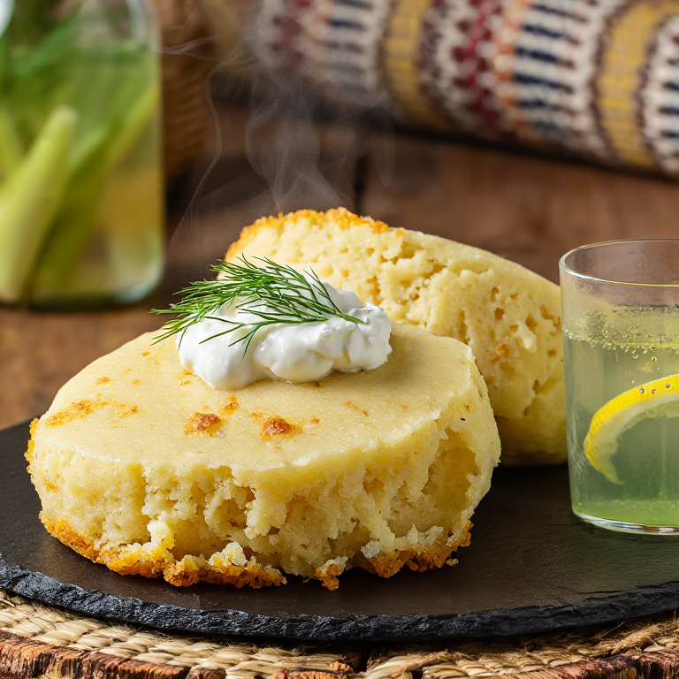 Arepa de Fiskasúpan: Arepa Amasada con Eneldo y Patata