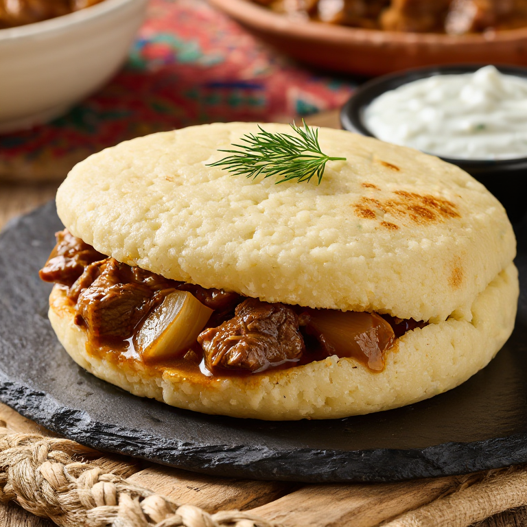 Arepa de Cordero Estilo Klaksvík