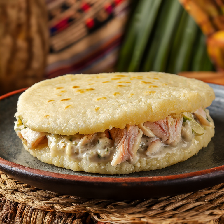 Arepa Pohnpeiana: Relleno de Pescado en Crema de Coco