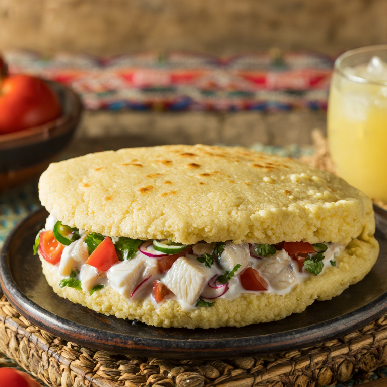 Arepa Kokoda: Arepas Rellenas de Ceviche de Pescado al Estilo Fiyiano