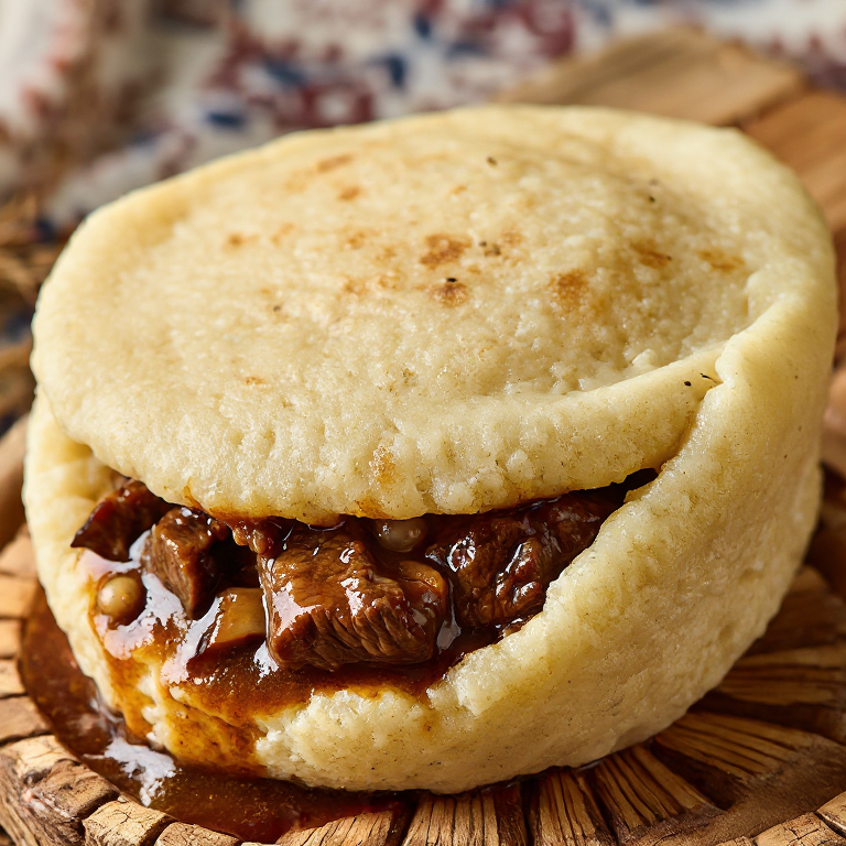 Arepa de Boeuf Bourguignon