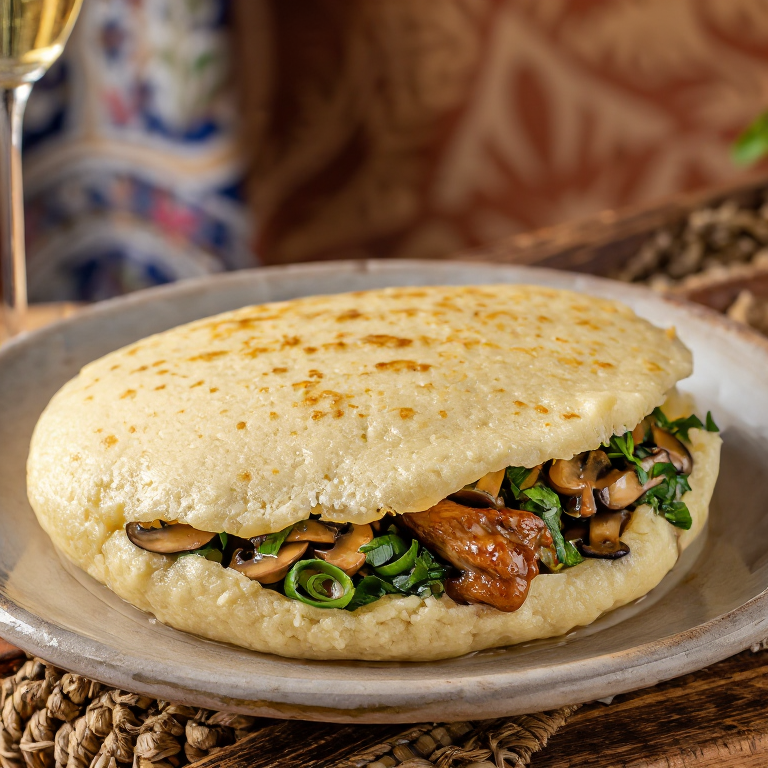 Arepa de Poulet au Champagne (Arepa Reims)
