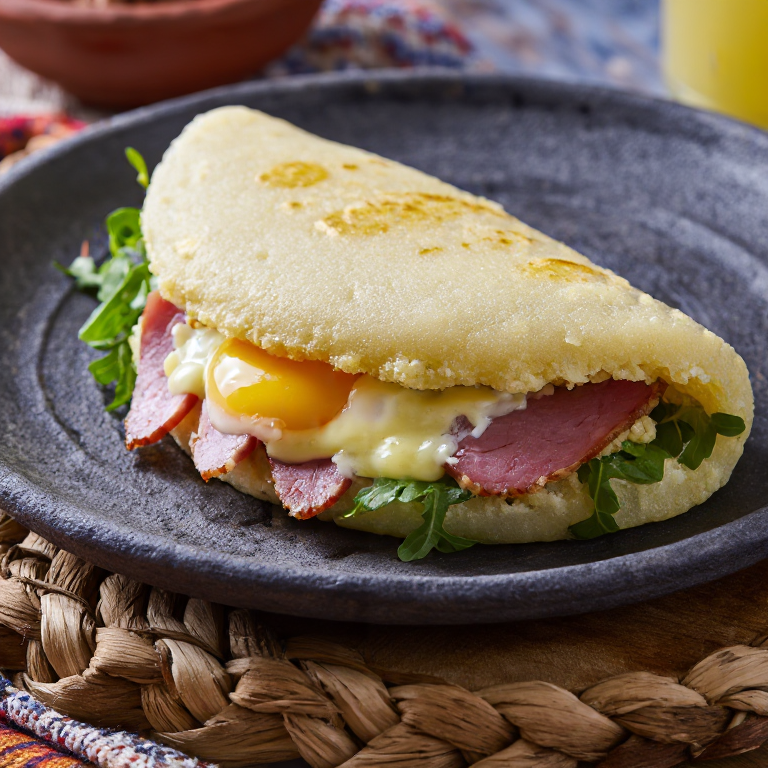 Arepa Bretona: Galette Complète en Arepa