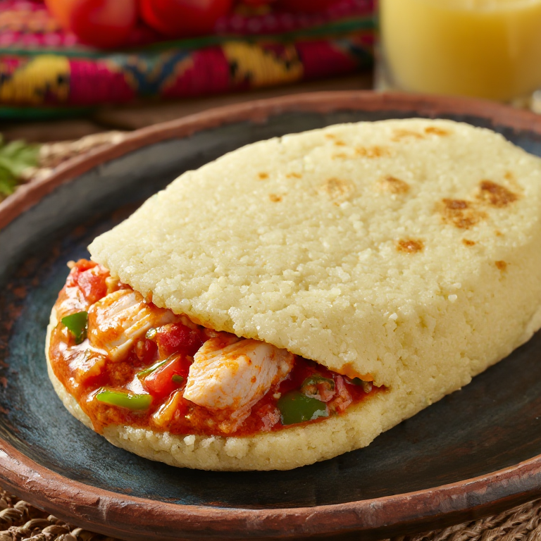 Arepa de Pimentade: Fusión Caribeña con Sabor de la Guayana Francesa