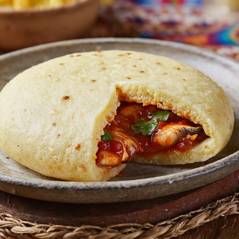 Arepa Pimentade de Pescado (Pimentade Fish Arepa)