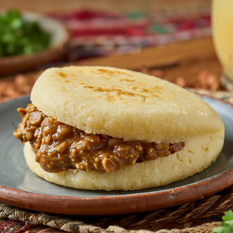 Arepa Domoda: La fusión de Gambia en una arepa rellena de estofado de maní