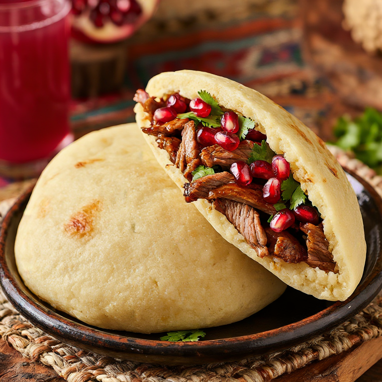Arepa Mtsvadi: Fusión Georgiana en tu Cocina