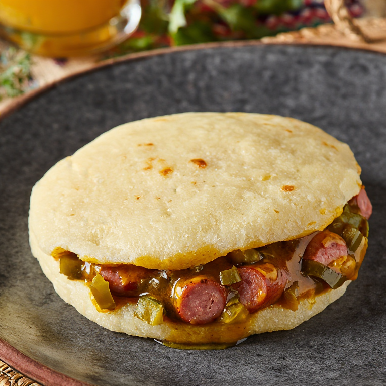 Arepa Currywurst Berliner