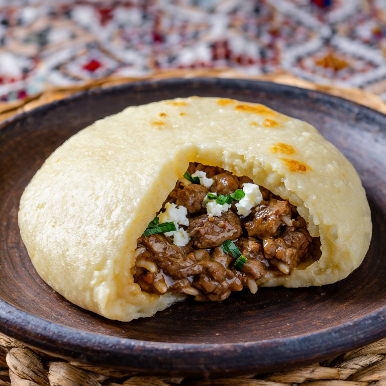 Arepa Giouvetsi: Estofado Griego de Cordero en Arepa