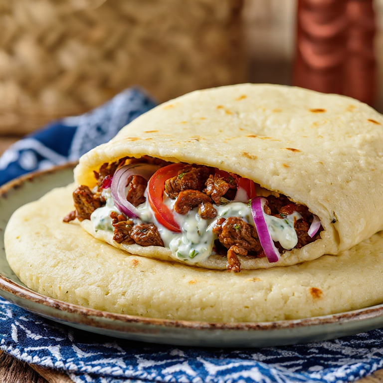 Arepa Gyros: La Fusión Grecolatina en tu Mesa