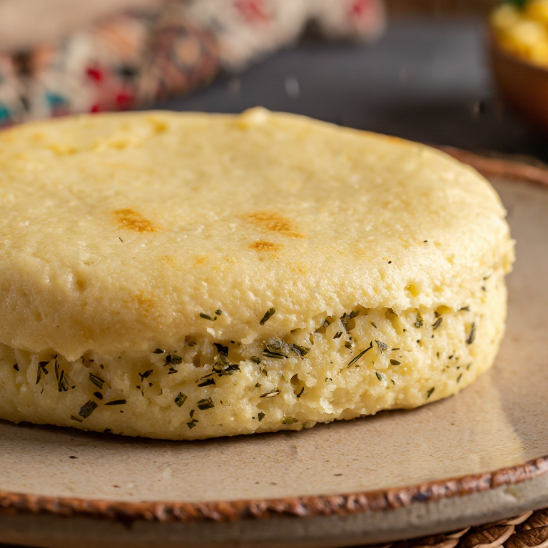 Arepa de Pescado Seco y Hierbas Árticas