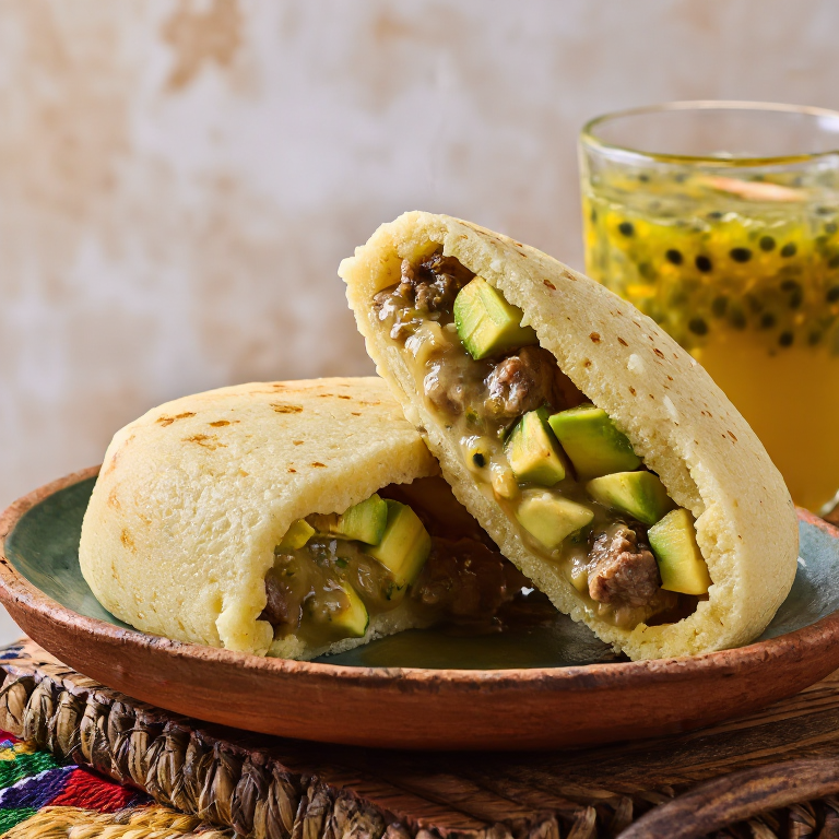 Arepas de Oil Down (Estofado Grenadino Relleno)