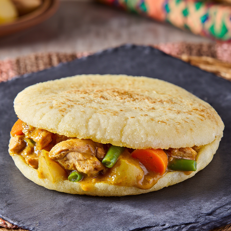Arepa de Colombo de Pollo (Guadeloupe)