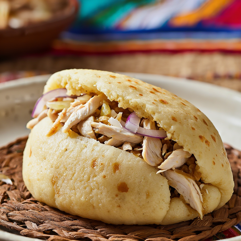 Arepa de Kelaguen de Pollo