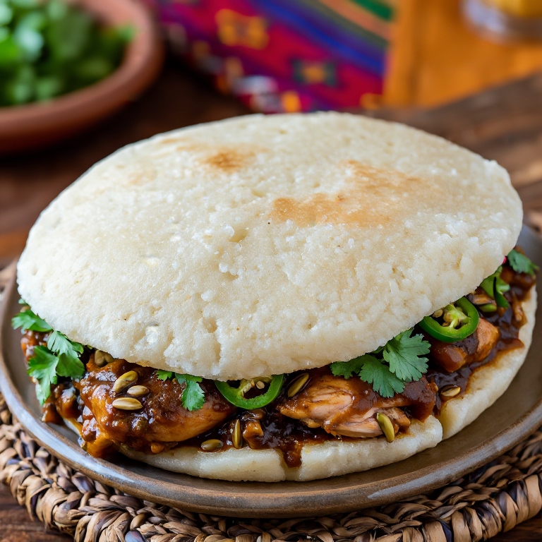 Arepa de Pepián Guatemalteco: Fusión de Maíz y Tradición