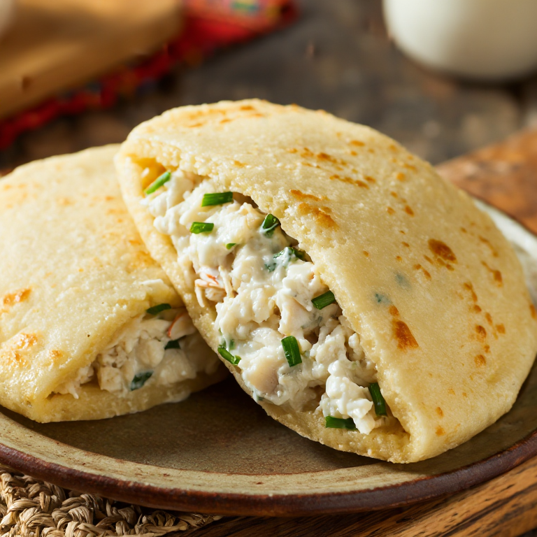 Arepa de Cangrejo a la Guernsey