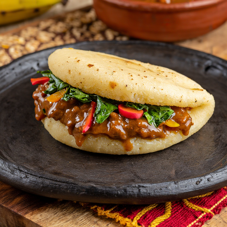 Arepa Guyanesa de Pepperpot
