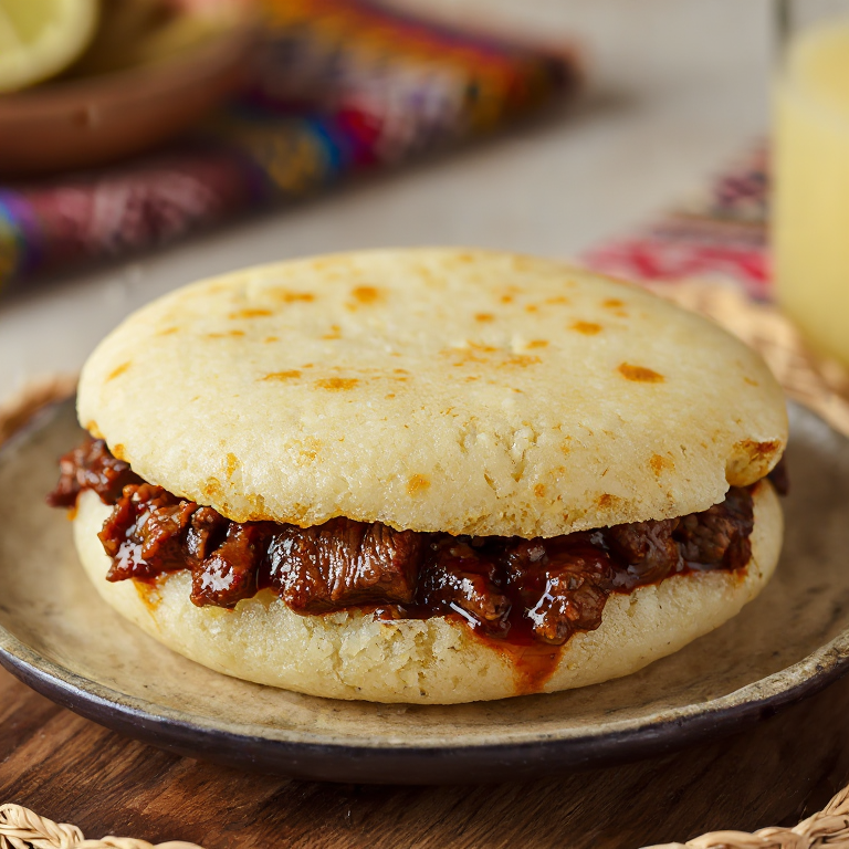 Arepa Guyanesa Inspirada en Pepperpot