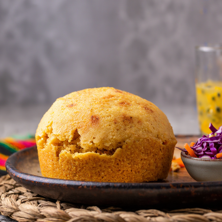 Arepa de Joumou (Arepa haitiana inspirada en la sopa de calabaza)