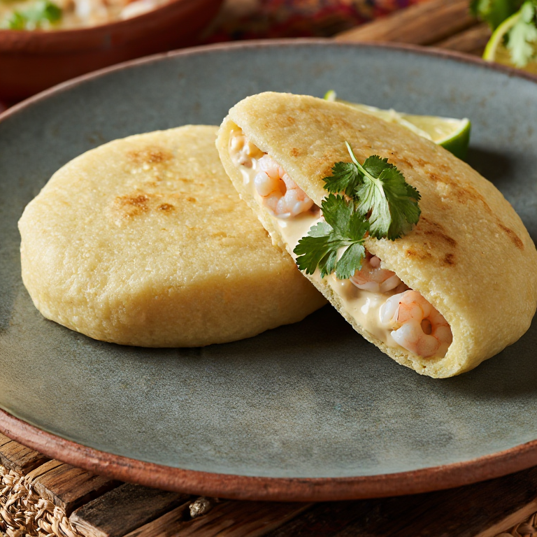 Arepa de Mariscos al Estilo Ceibeño