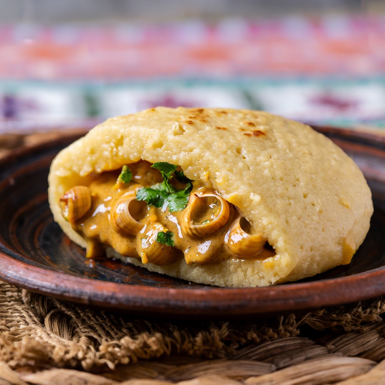 Arepa Costeña de Caracol (Puerto Cortés)