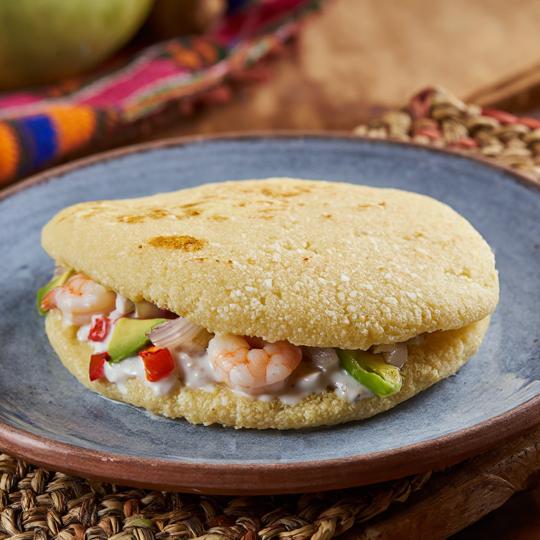 Arepa Costeña de Mariscos (Sopa de Caracol Fusion)