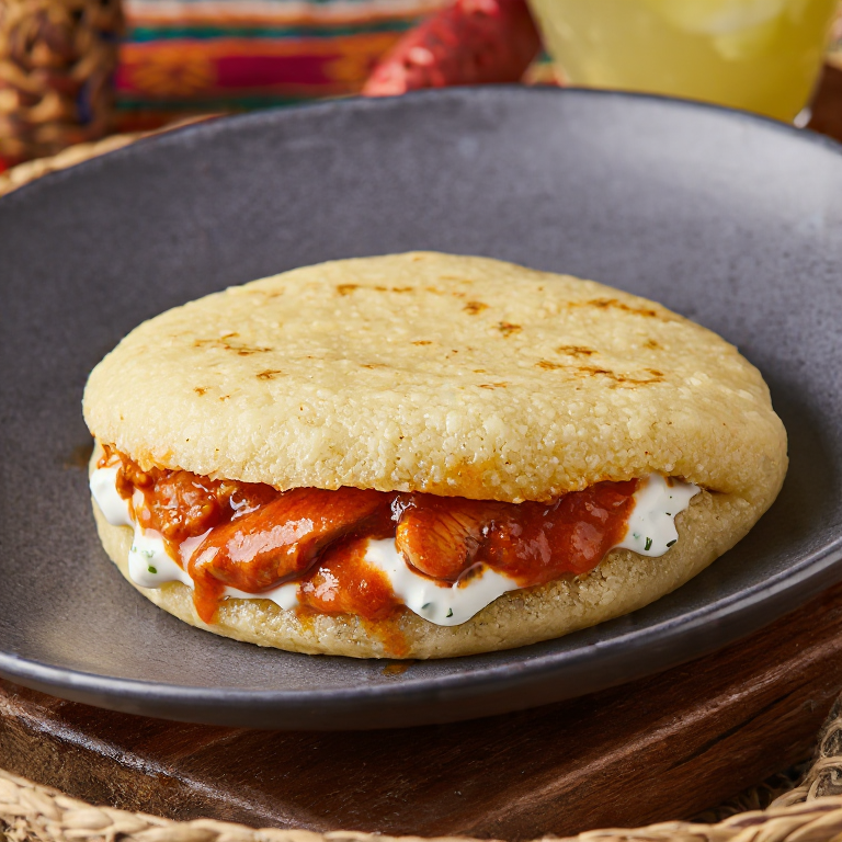 Arepa de Paprikás Csirke (Pollo al Paprika al estilo Szeged)