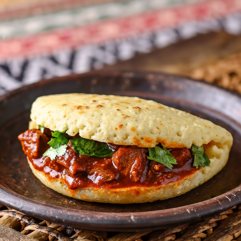 Arepa de Laal Maas al Estilo Rajastaní