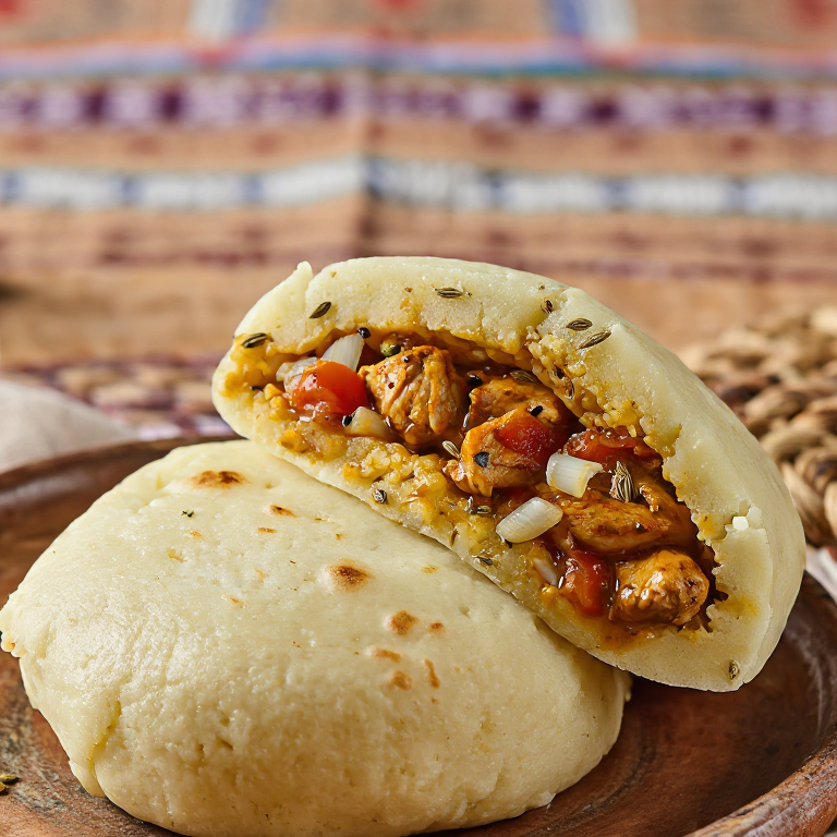 Arepa de Pollo Chettinad