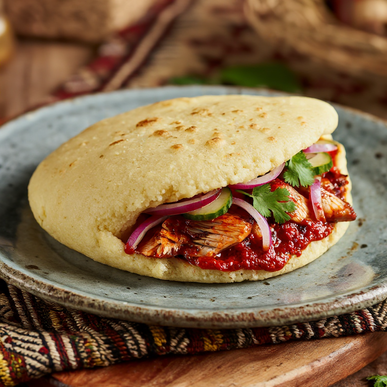 Arepa de Ikan Bakar con Sambal Colo-Colo