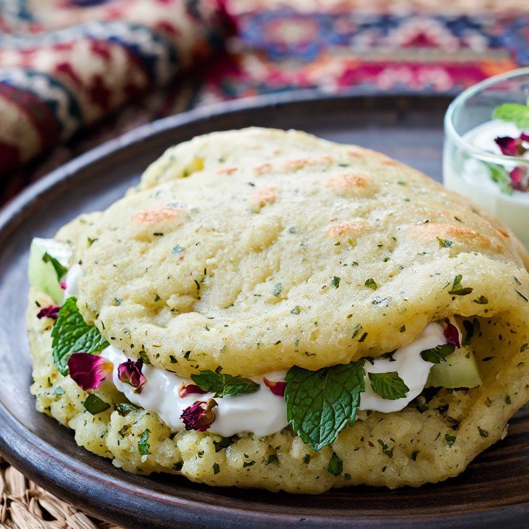 Ash-e Reshteh Arepa (Arepa Persa de Hierbas y Fideos)