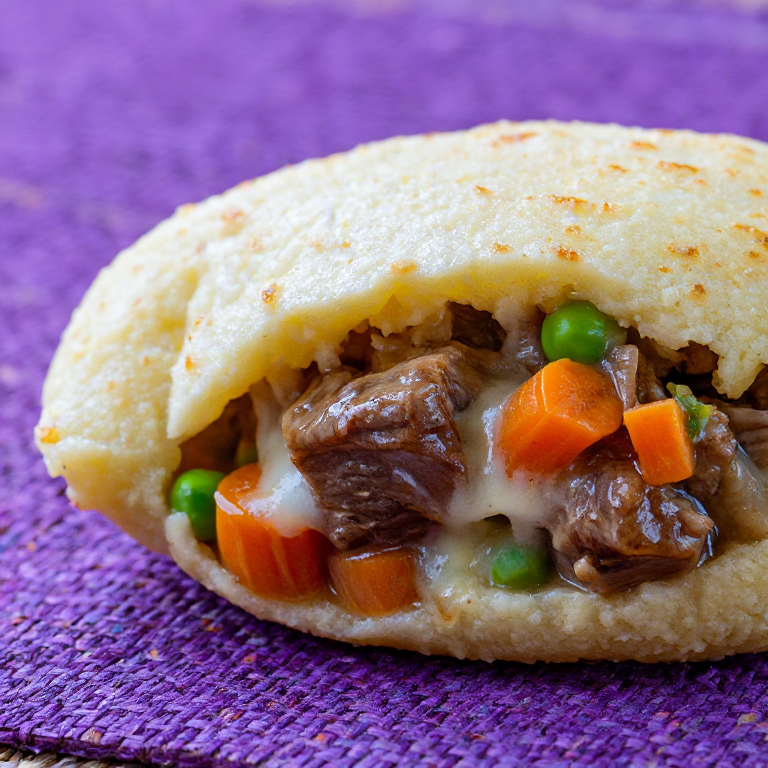 Arepa Irlandesa de Estofado de Cordero