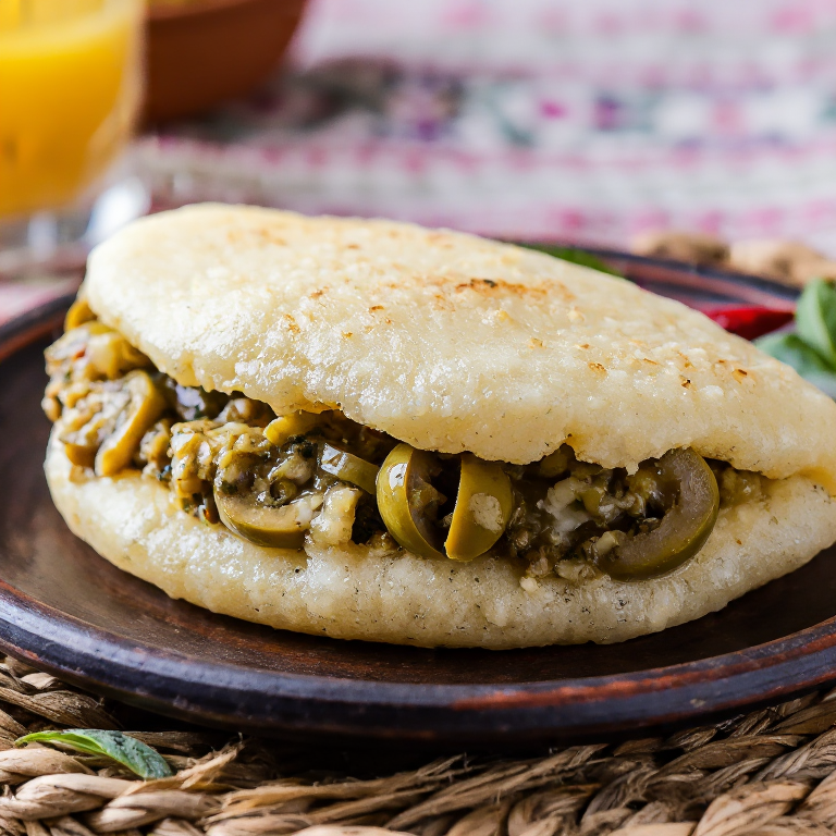 Arepa de Caponata Siciliana