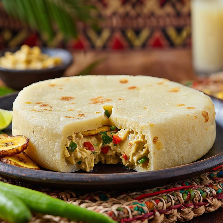 Arepa de Ackee y Saltfish (Jamaica)