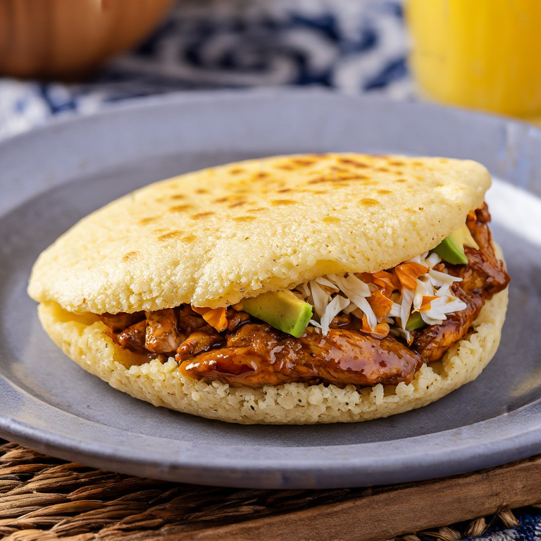 Arepa de Pollo Jerk de Montego Bay
