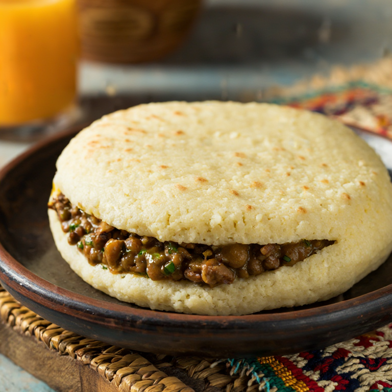 Arepa Jordanas de Lentejas y Cordero Especiado