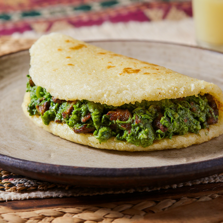 Arepa de Sukuma Wiki y Nyama Choma