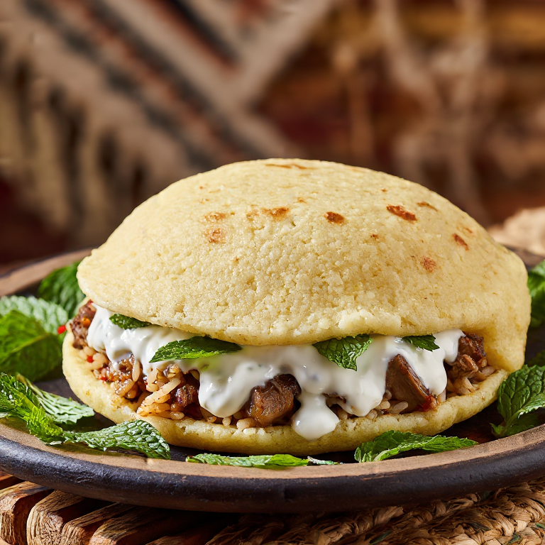 Arepa estilo Tavë Kosi de Kamenicë
