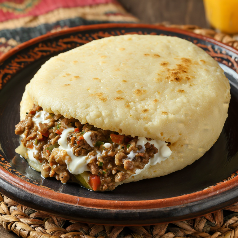 Arepa Kosovare Rellena de Sarma