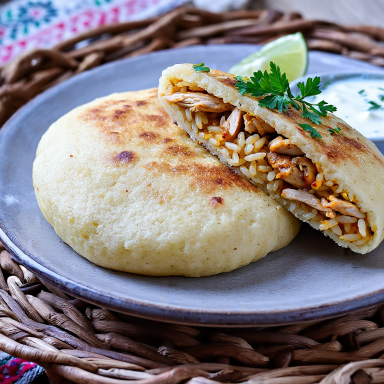 Arepa Machboos: La Arepa de Pollo y Arroz Especiado Kuwaití